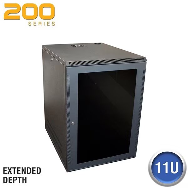 Deep Wall Enclosure, Front/Side Access, 11U, 23